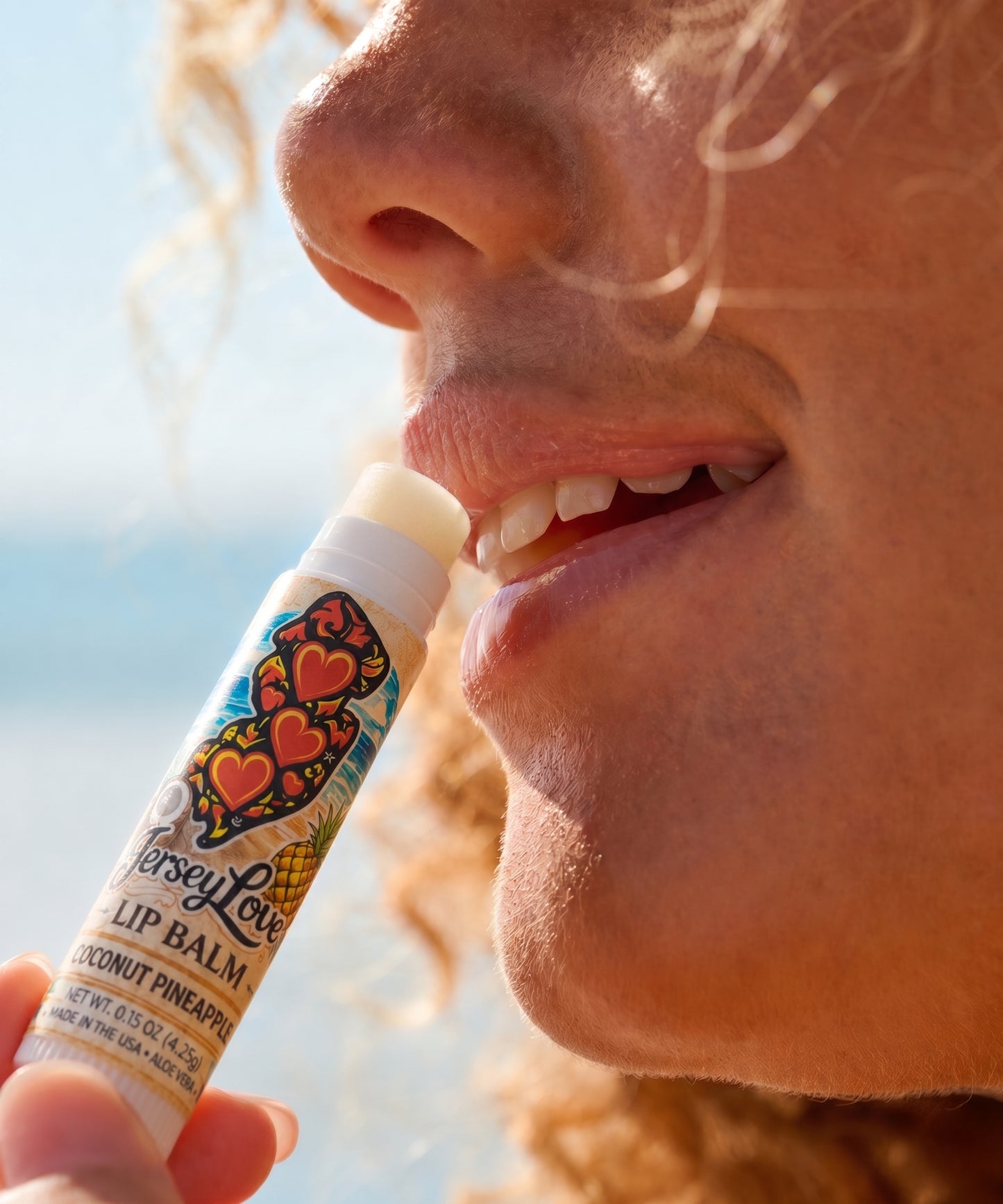 Jersey Love Lip Balm – Coconut Pineapple with Aloe Vera (SPF 15)