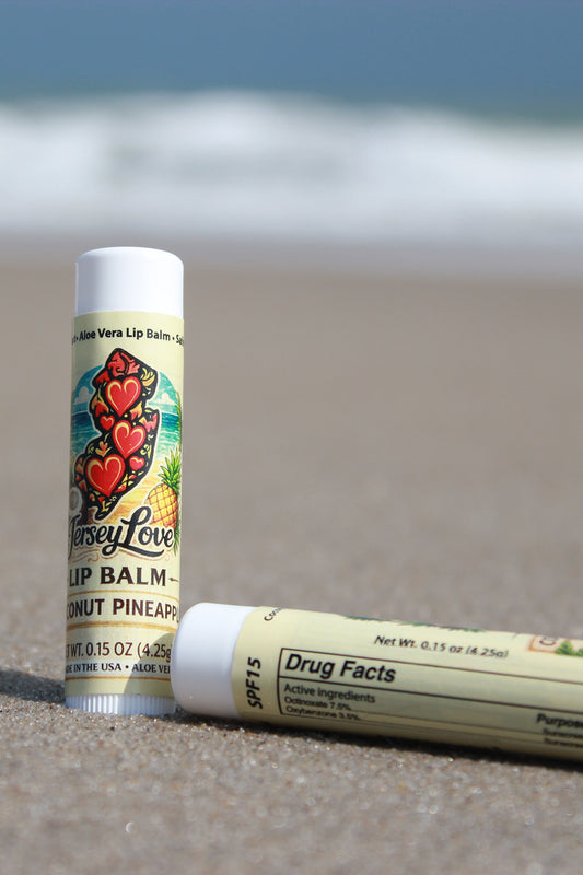 Jersey Love Lip Balm – Coconut Pineapple with Aloe Vera (SPF 15)