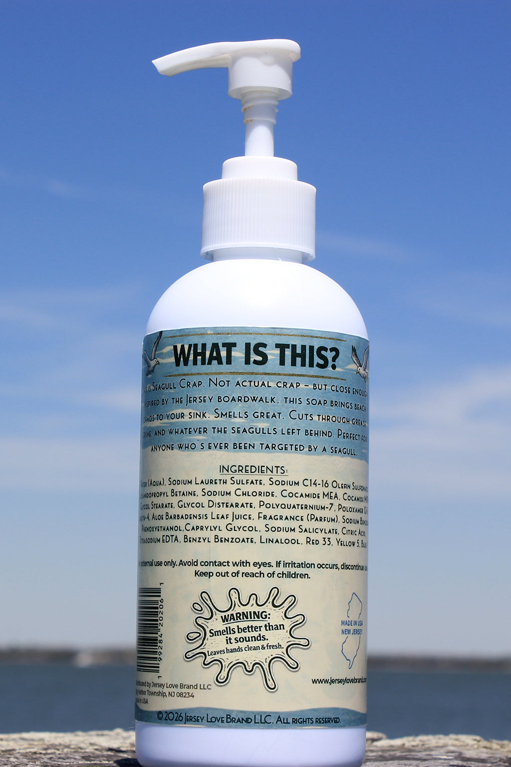 Jersey Love Seagull Crap Hand Soap