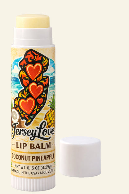 Jersey Love Lip Balm – Coconut Pineapple with Aloe Vera (SPF 15)