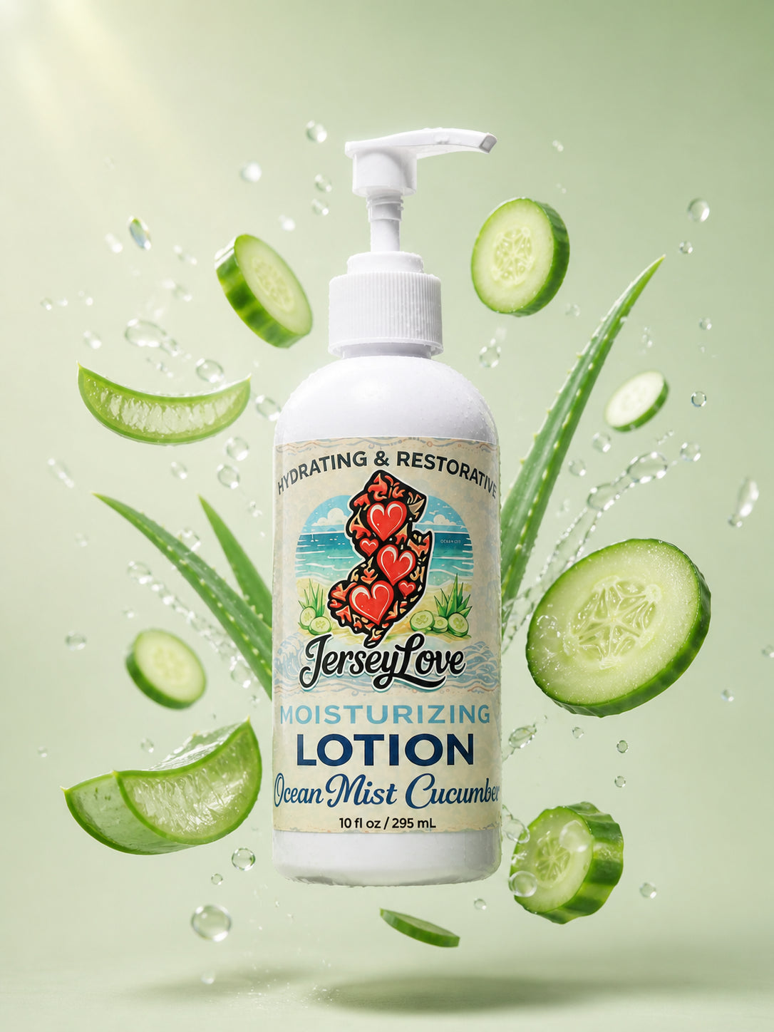 Jersey Love Moisturizing Lotion - Ocean Mist Cucumber